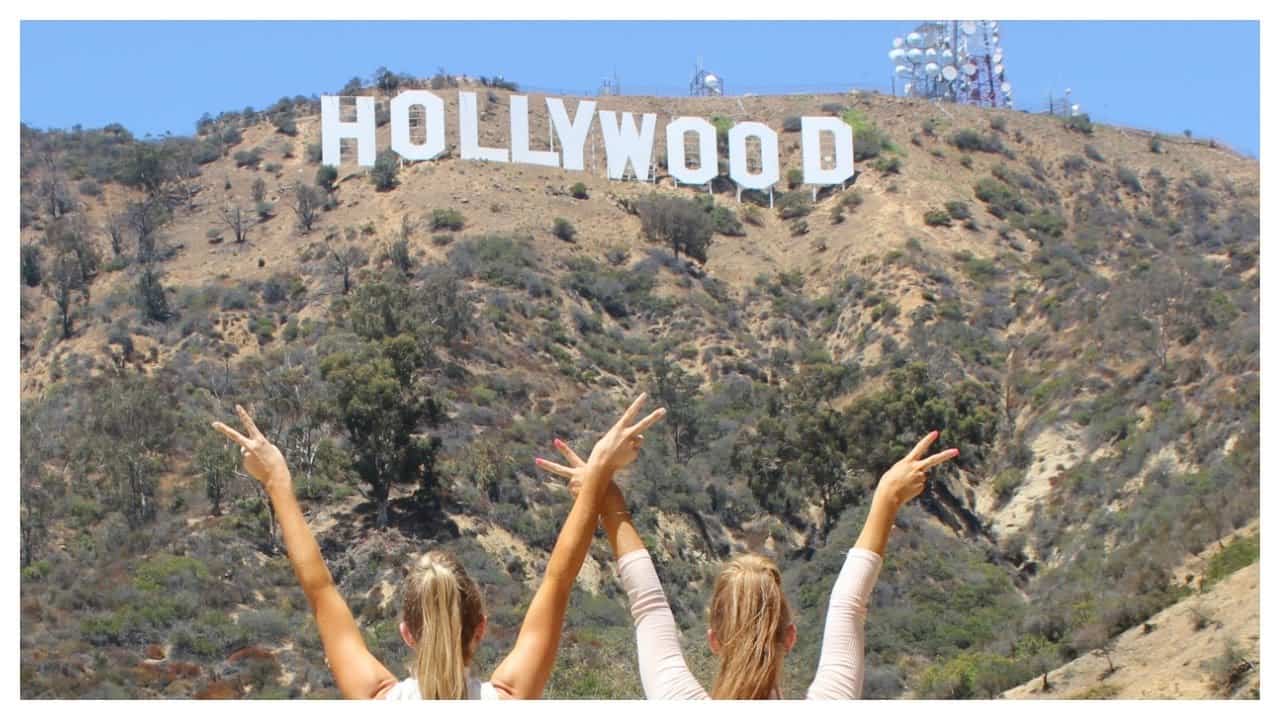NEW California Travel Hollywood Sign Jumbo Keyring Los Angeles